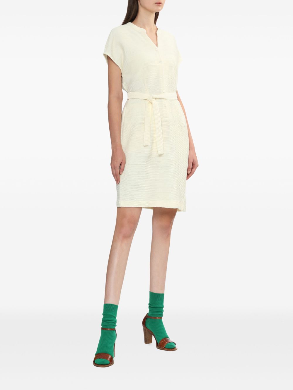 A.P.C. belted mini dress - Beige