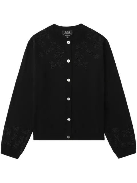 A.P.C. crew neck cardigan 