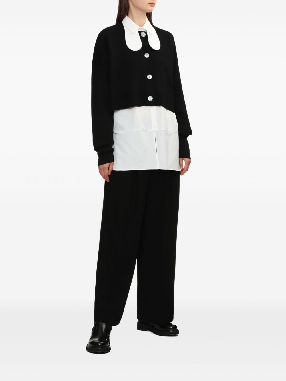 Enföld wide-leg trousers - Zwart