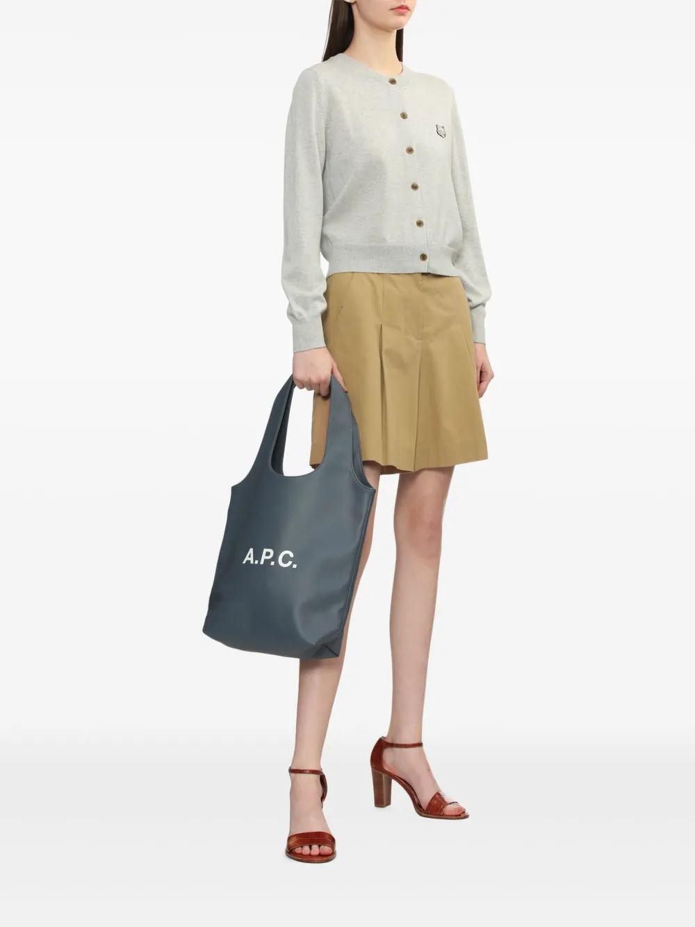 A.P.C. Ninon kleine shopper - Blauw