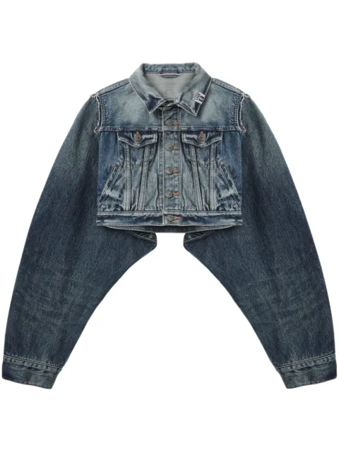 Maison MIHARA YASUHIRO kort jeansjacka