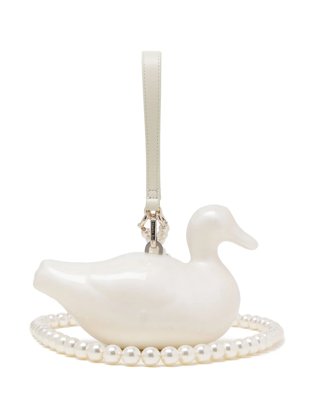 Simone Rocha Duck clutch Wit