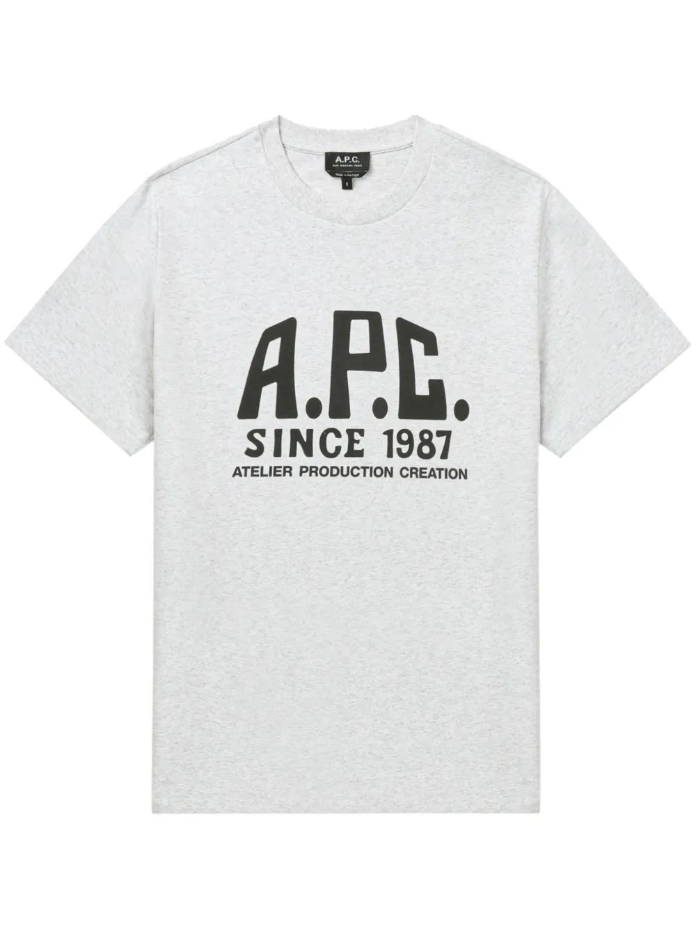 A.P.C. T-shirt met logoprint Grijs