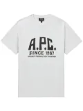 A.P.C. logo-print T-shirt - Grey