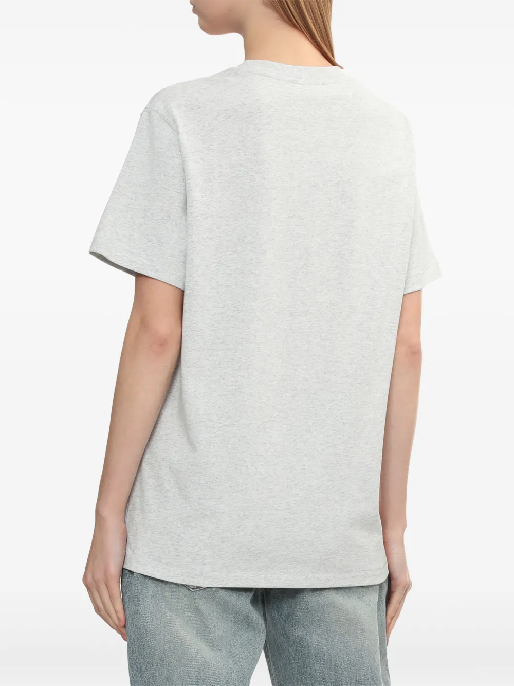 A.P.C. T-shirt met logoprint Grijs