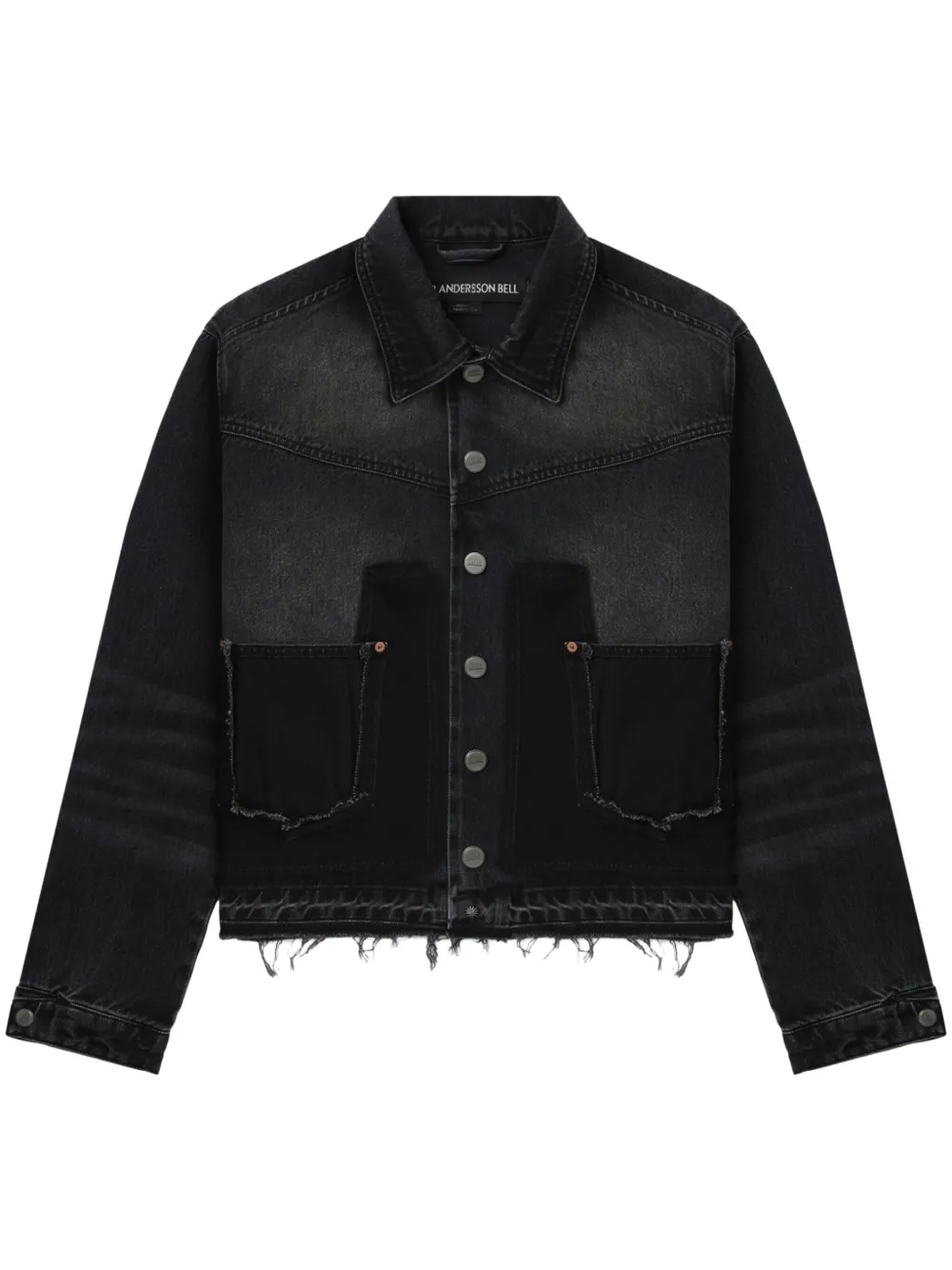 ANDERSSON BELL UNFINISHED-EFFECT DENIM JACKET