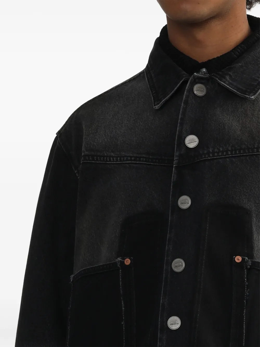 ANDERSSON BELL UNFINISHED-EFFECT DENIM JACKET