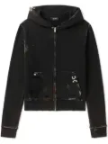 We11done ripped-detailing hoodie - Black