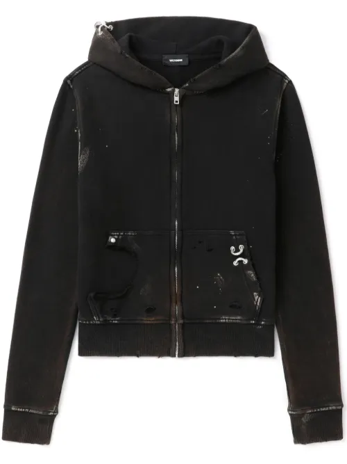 Hoodie à effet usé - We11done - Modalova