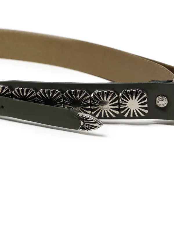 【TOGA】CONCHO LEATHER BELT Toga Concho Belt | Brown | FARFETCH GE