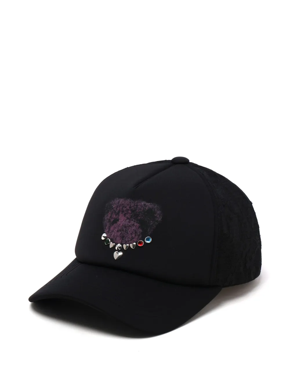 stud-embellished cap