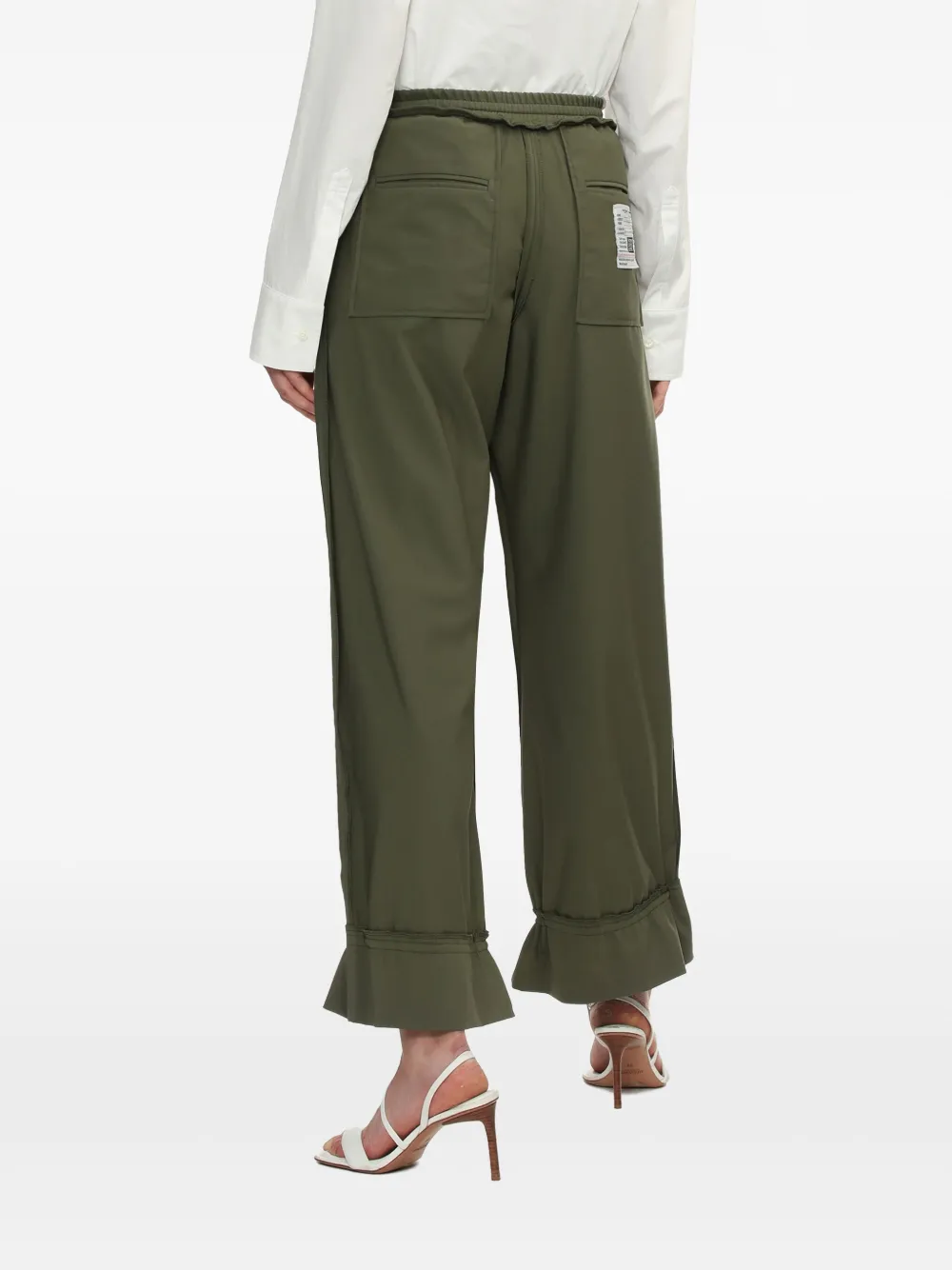 Maison MIHARA YASUHIRO Broek met print Groen