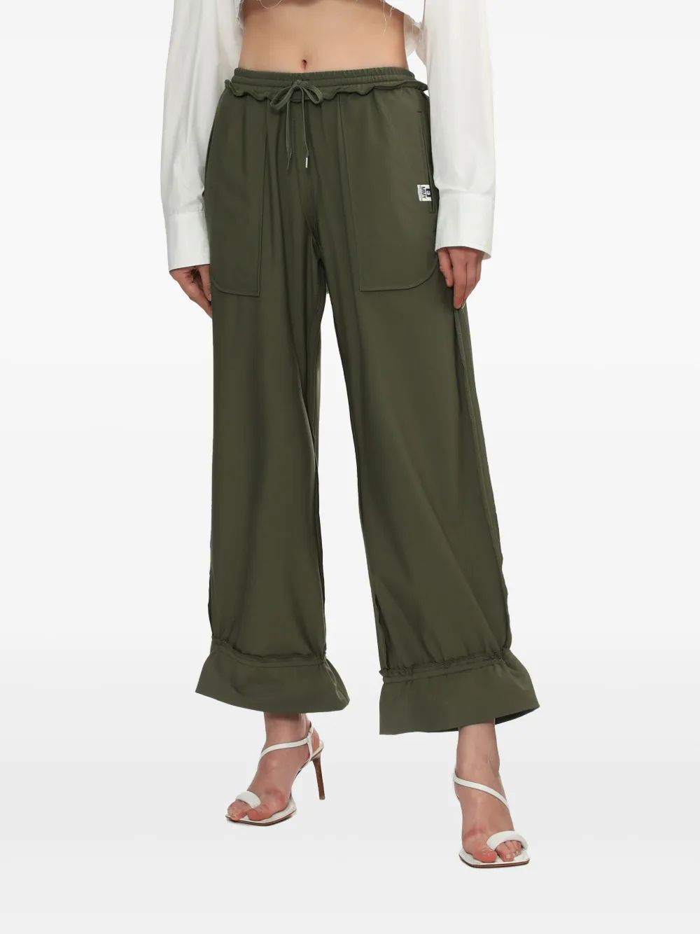 Maison MIHARA YASUHIRO Broek met print Groen