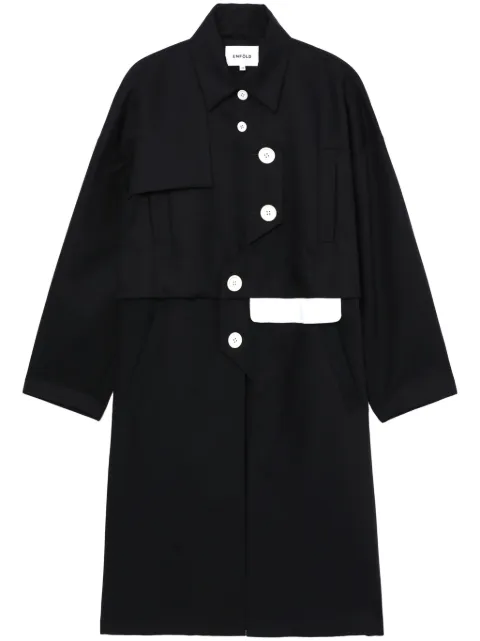 Enföld gabardina con botones