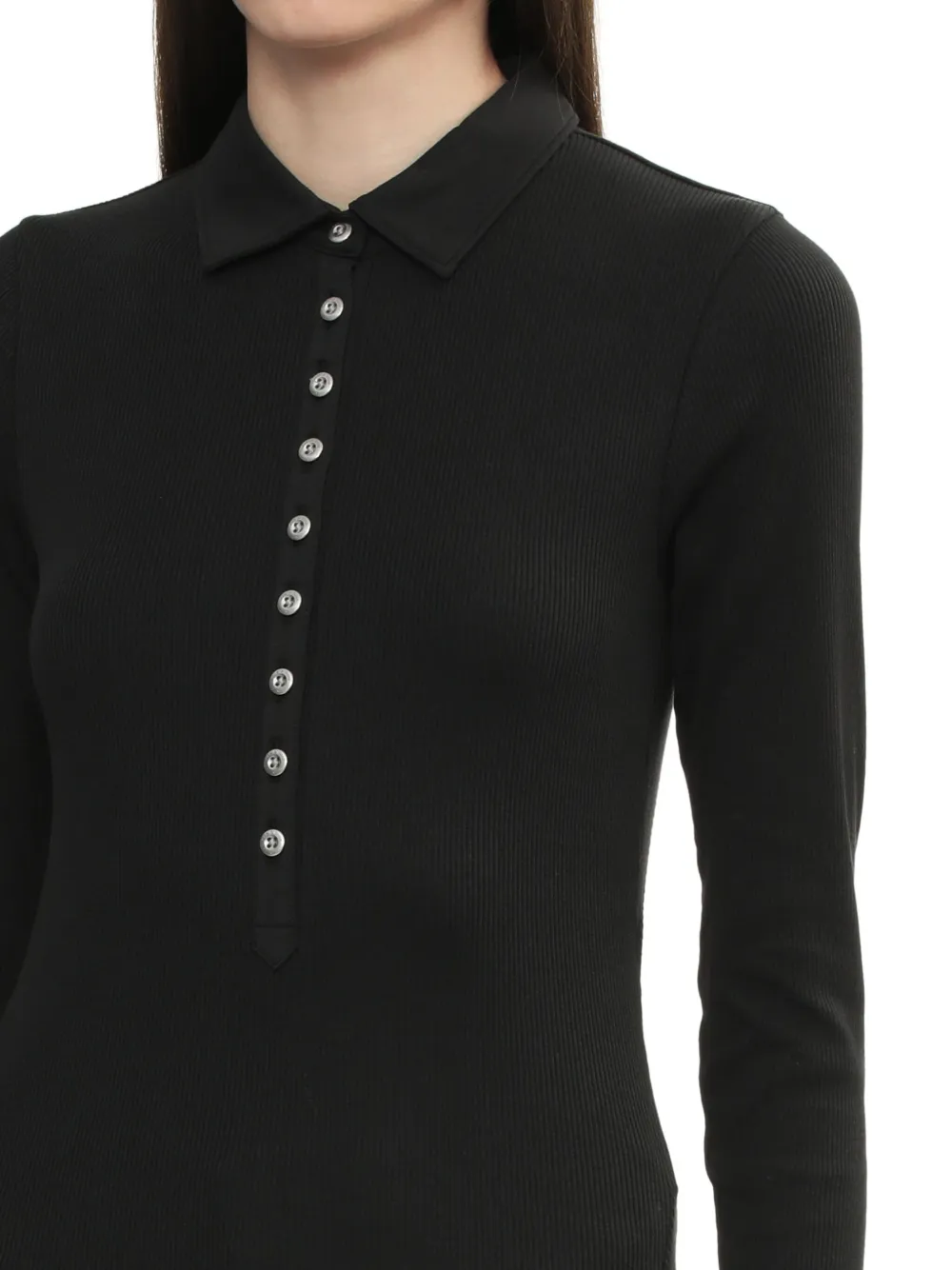 rag & bone Button-down polotop Zwart