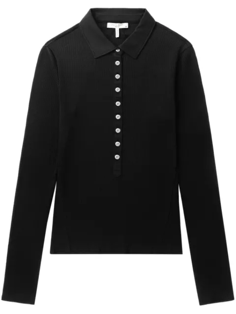 rag & bone button-down polo top 