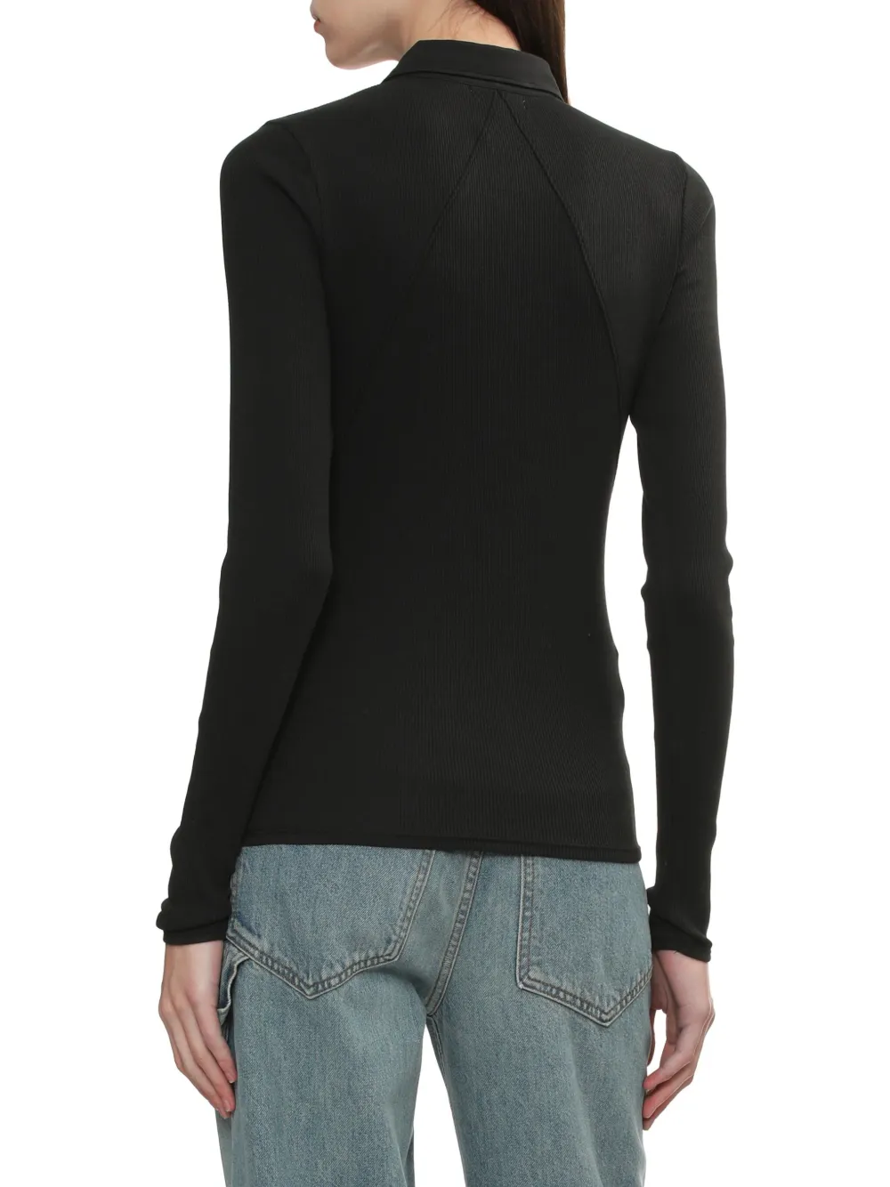 rag & bone Button-down polotop Zwart