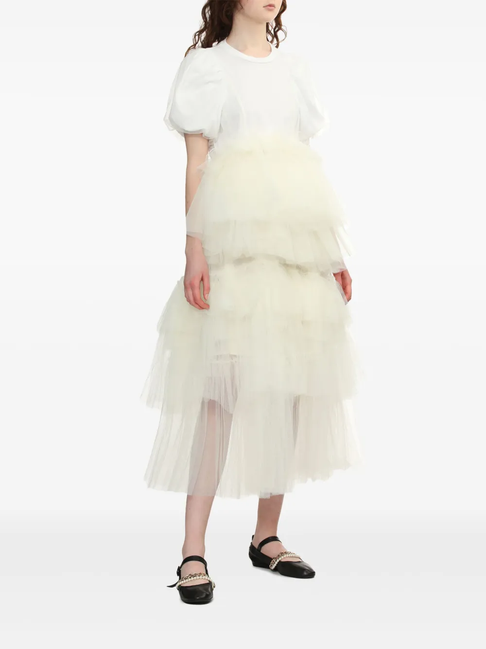 Simone Rocha Tutu Hem T-Shirt - Wit