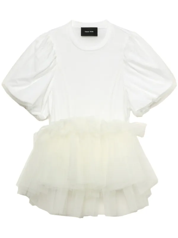その他 Hare Illustration T Shirt - Simone Rocha - Cotton - White 5195P53-M0569WHITE_1.jpg?v=