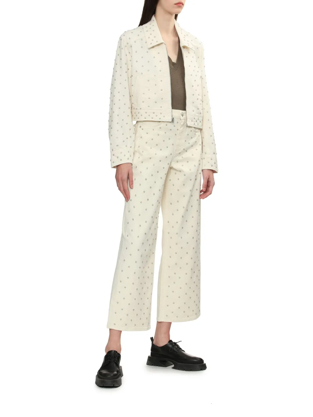 rag & bone Jeans met vlakken Beige