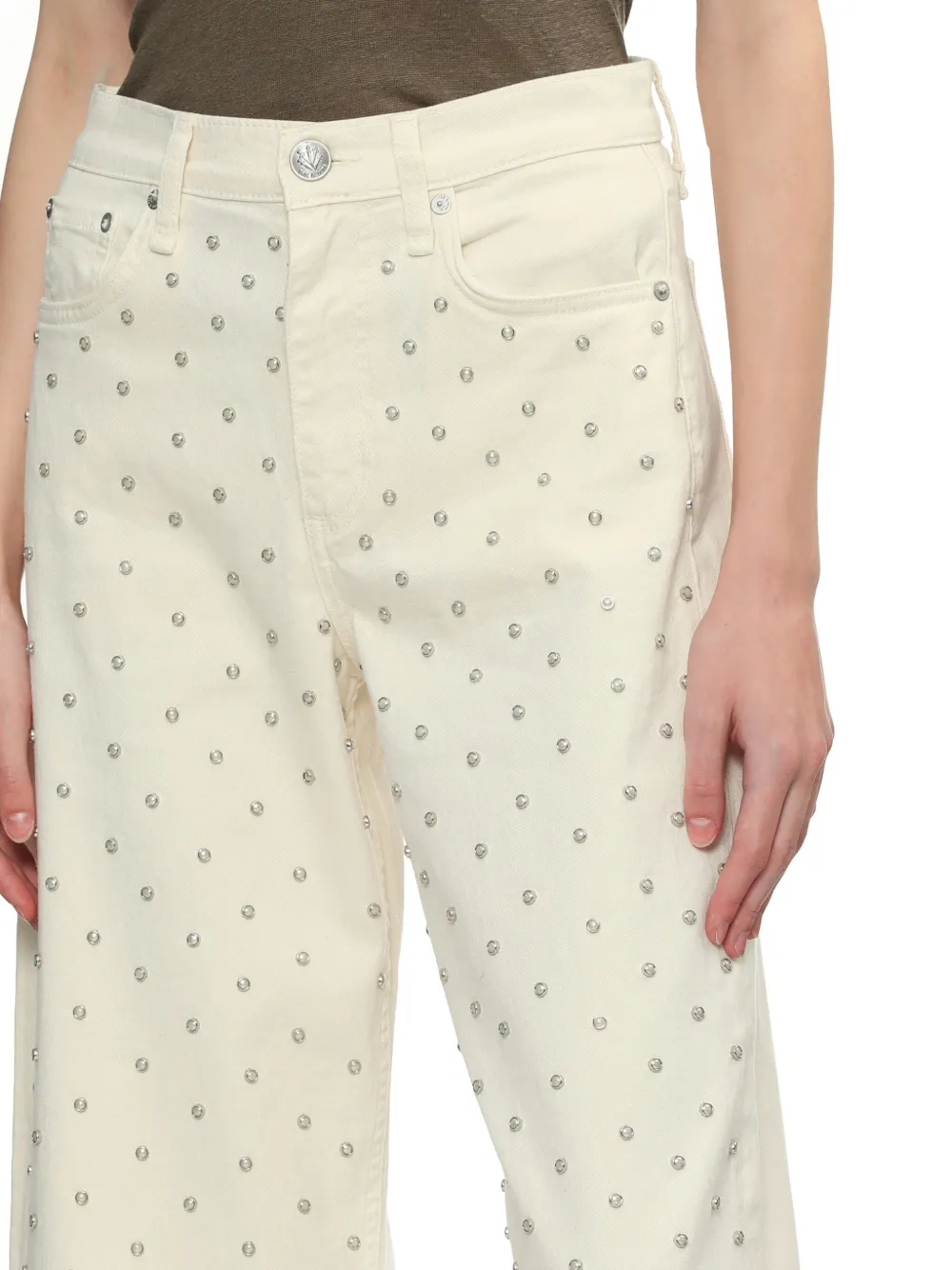 rag & bone Jeans met vlakken Beige