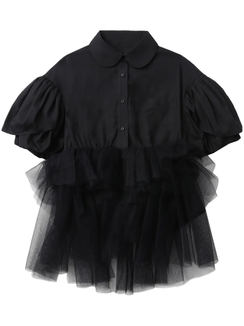 ruffled blouse