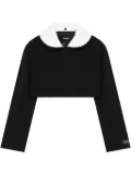 We11done round-collar jacket - Black