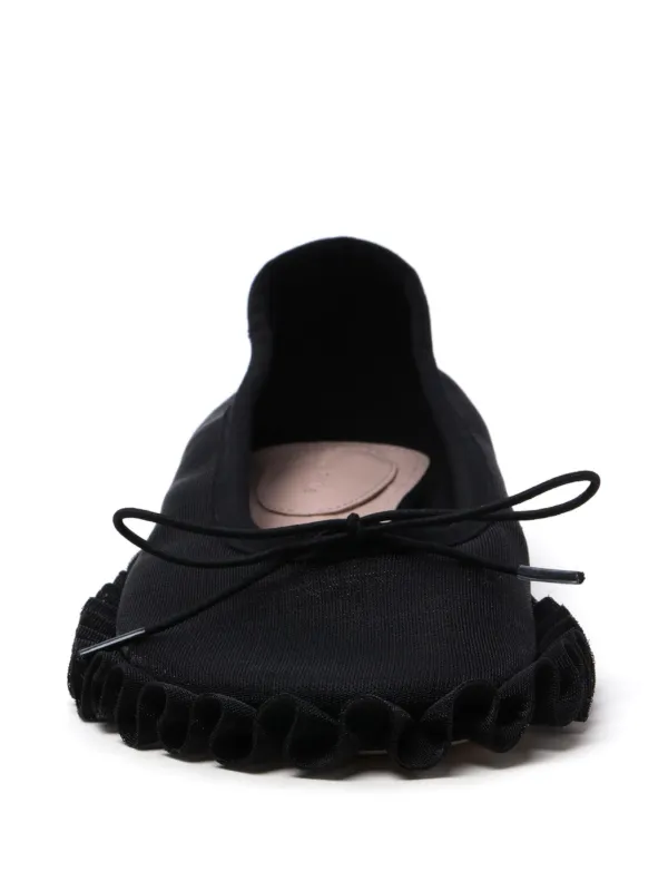 Simone Rocha ruffled-detail Ballet Flats | Black | FARFETCH