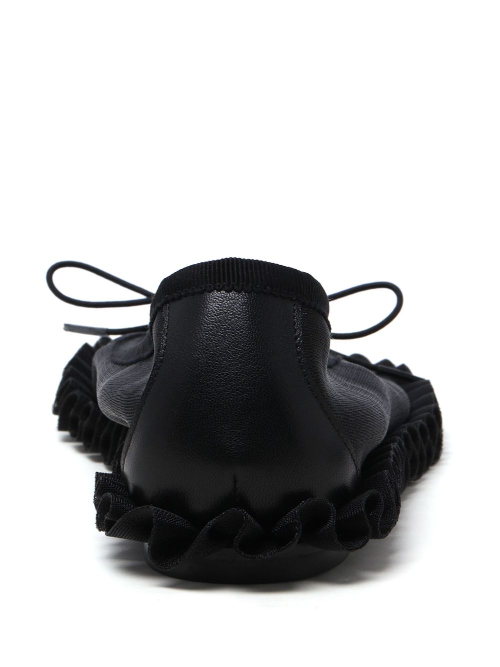 Simone Rocha ruffled-detail ballet flats Zwart