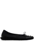 Simone Rocha ruffled-detail ballet flats - Black