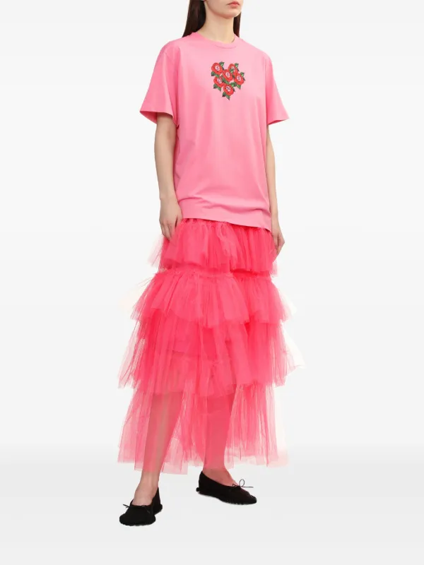 ★Simone Rocha★関税込♪日本未入荷♪Ballerina ヒ-ル パンプス Simone Rocha - Embellished Flower Mesh Ballerina Heel