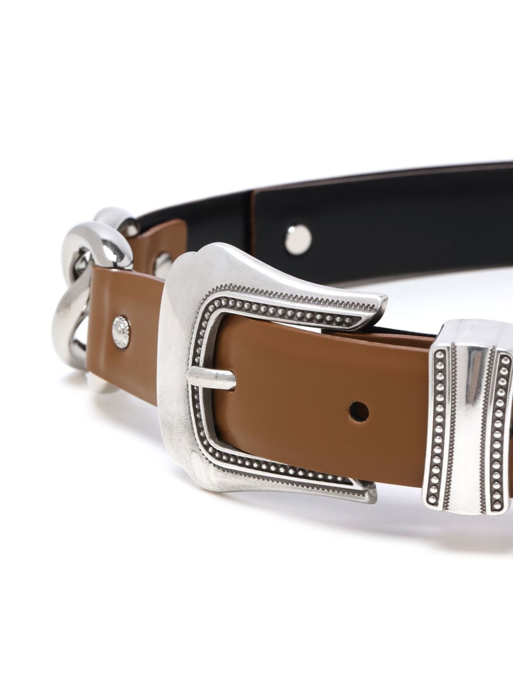 Toga leather belt - Bruin