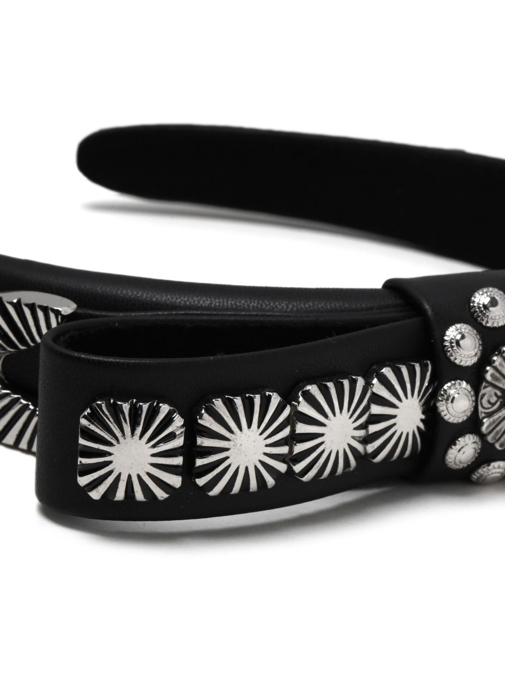 Toga metal ribbon headband - Zwart