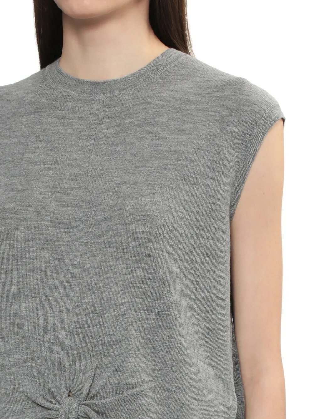 Rag & Bone Knot-detailing Top In Grey