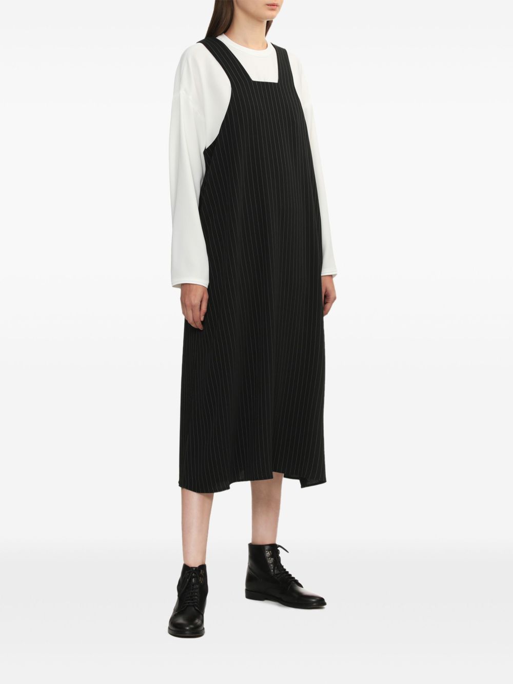 Enföld striped dress - Zwart