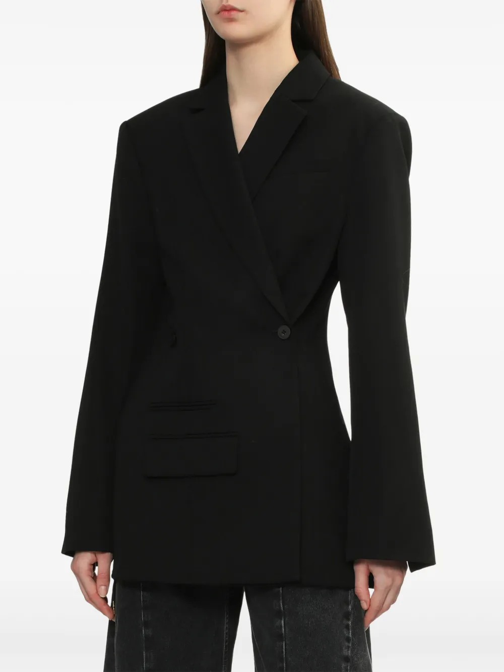 Jacquemus La Veste Tibau blazer Zwart