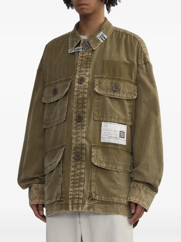 早割クーポン！ | Jacket Shirt Cotton YASUHIRO MIHARA Maison Green TH FARFETCH | ジャケット・アウター