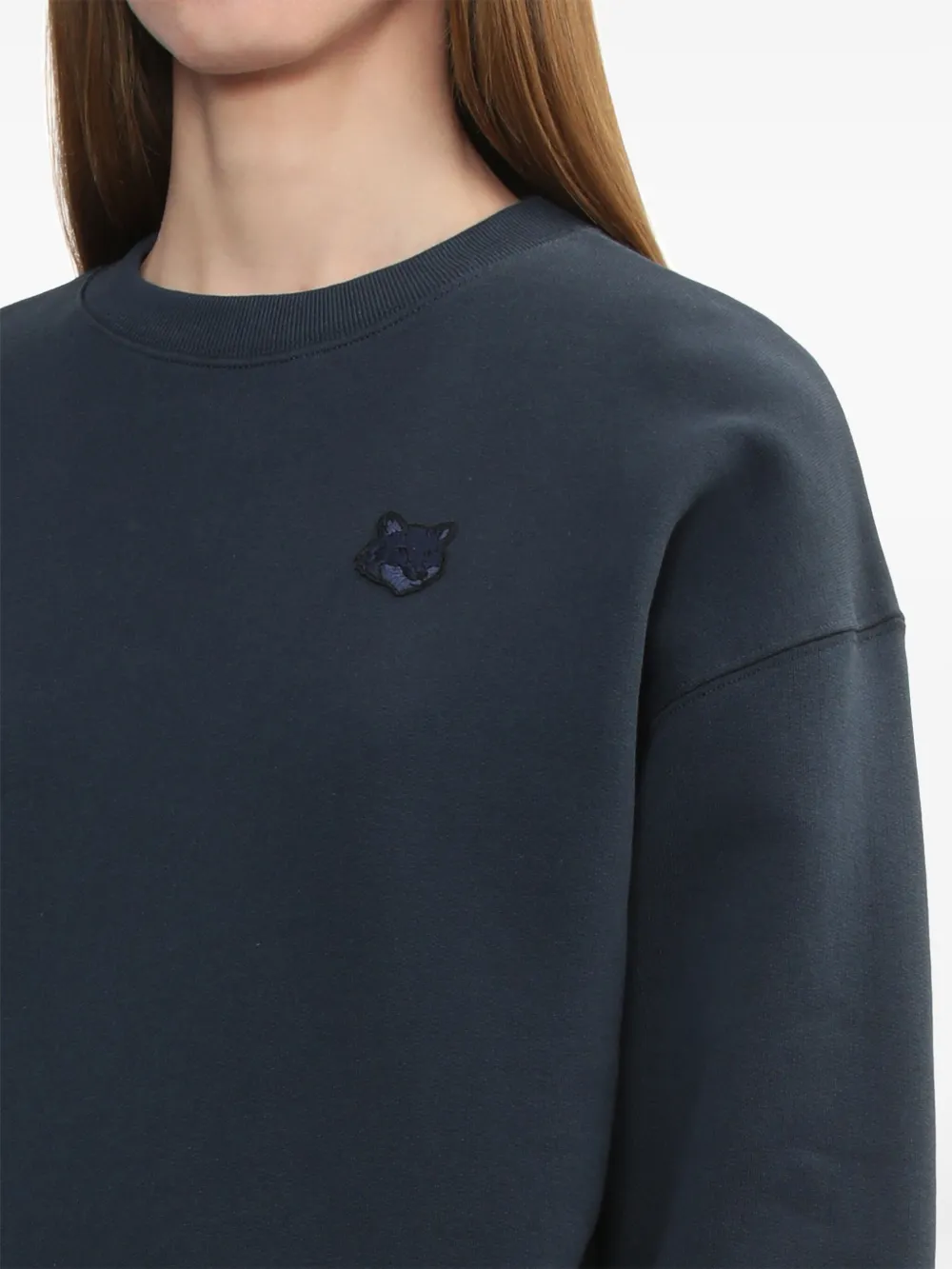 MAISON KITSUNÉ BOLD FOX HEAD-PATCH SWEATSHIRT