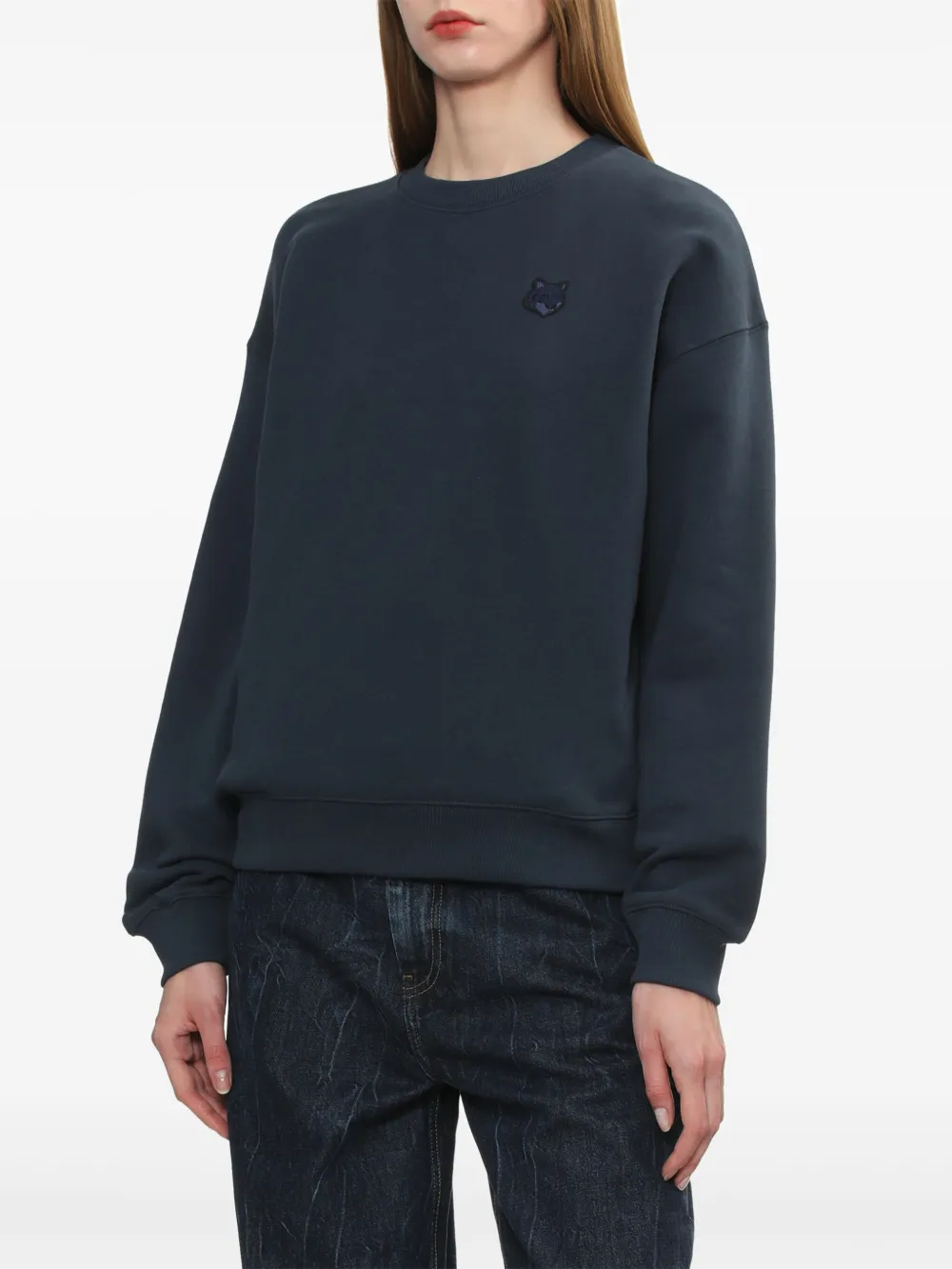 MAISON KITSUNÉ BOLD FOX HEAD-PATCH SWEATSHIRT