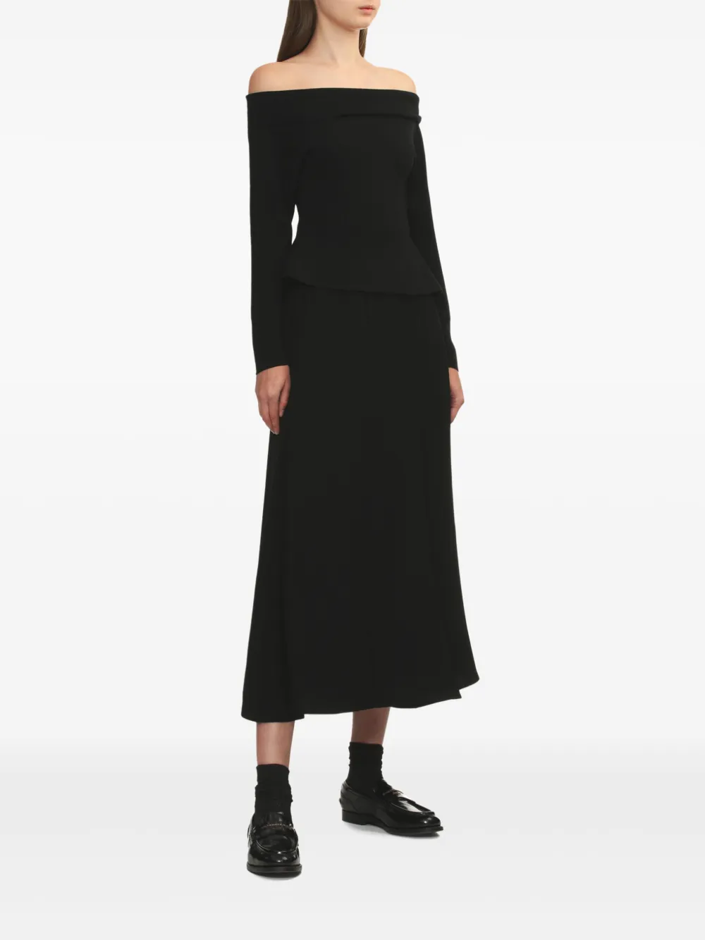 Enföld Off-shoulder top - Zwart