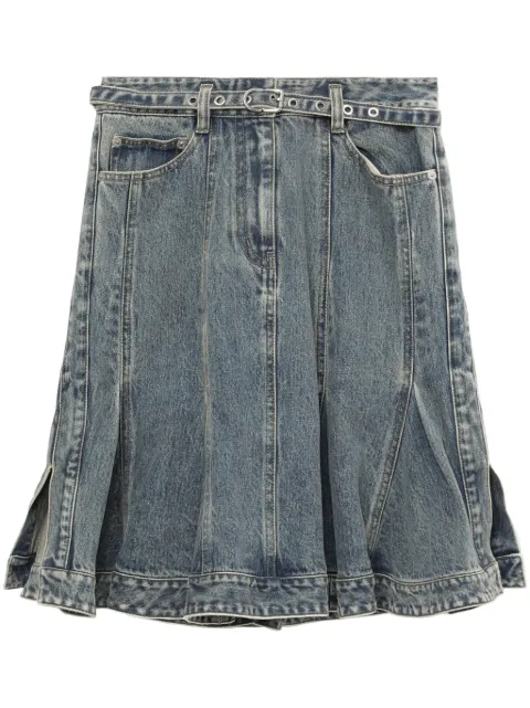 3.1 Phillip Lim falda de mezclilla con cinturón