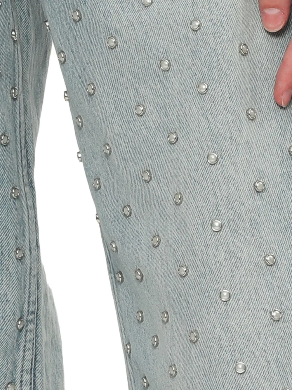 rag & bone Jeans met wijde pijpen Blauw