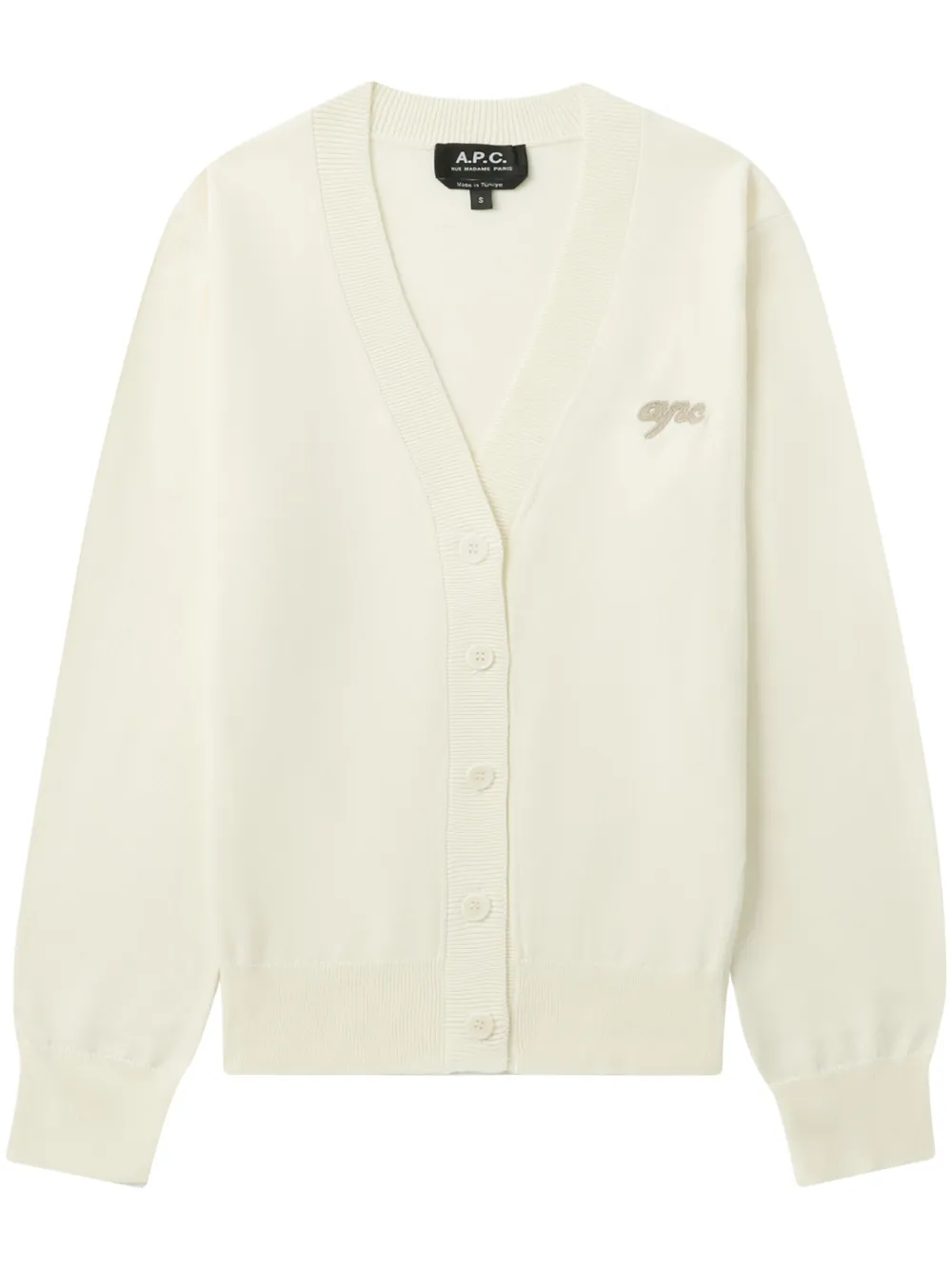 A.P.C. Vest met geborduurd logo Wit