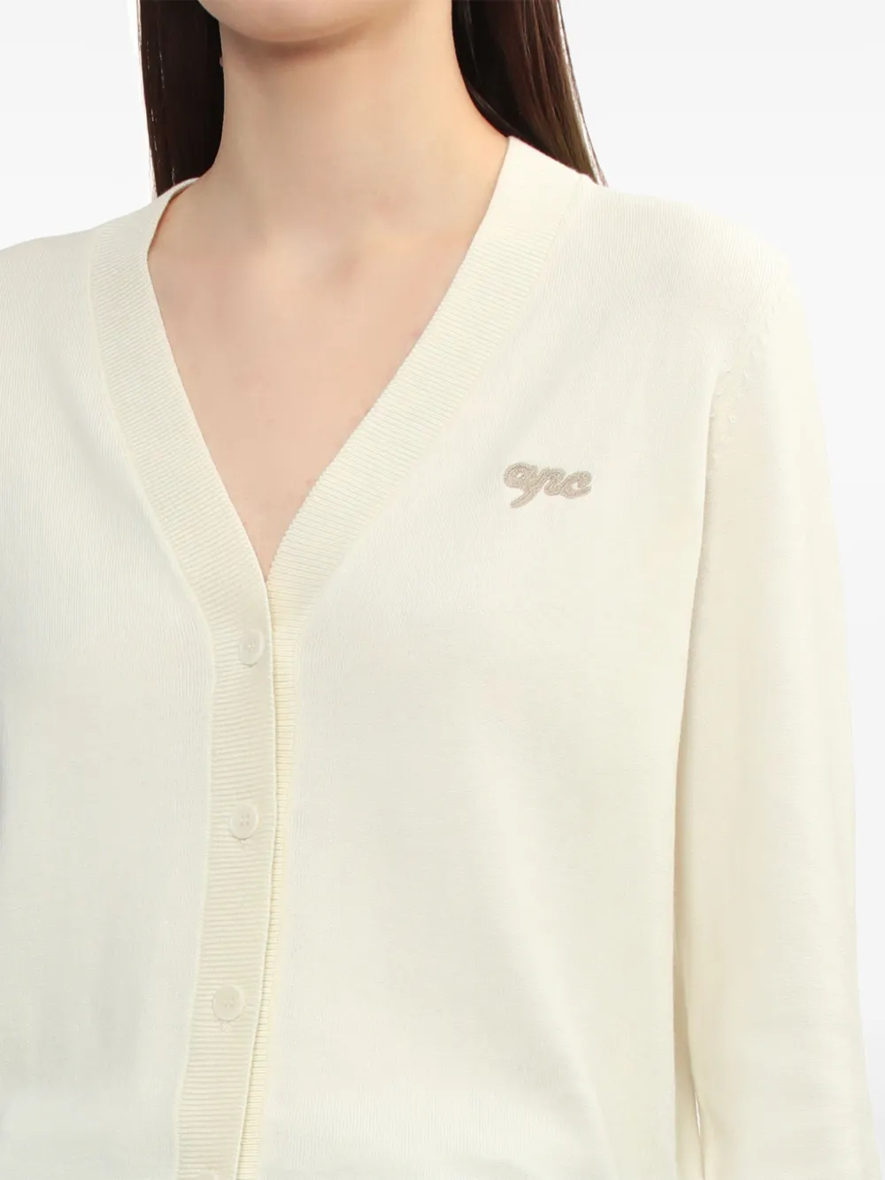 A.P.C. Vest met geborduurd logo Wit