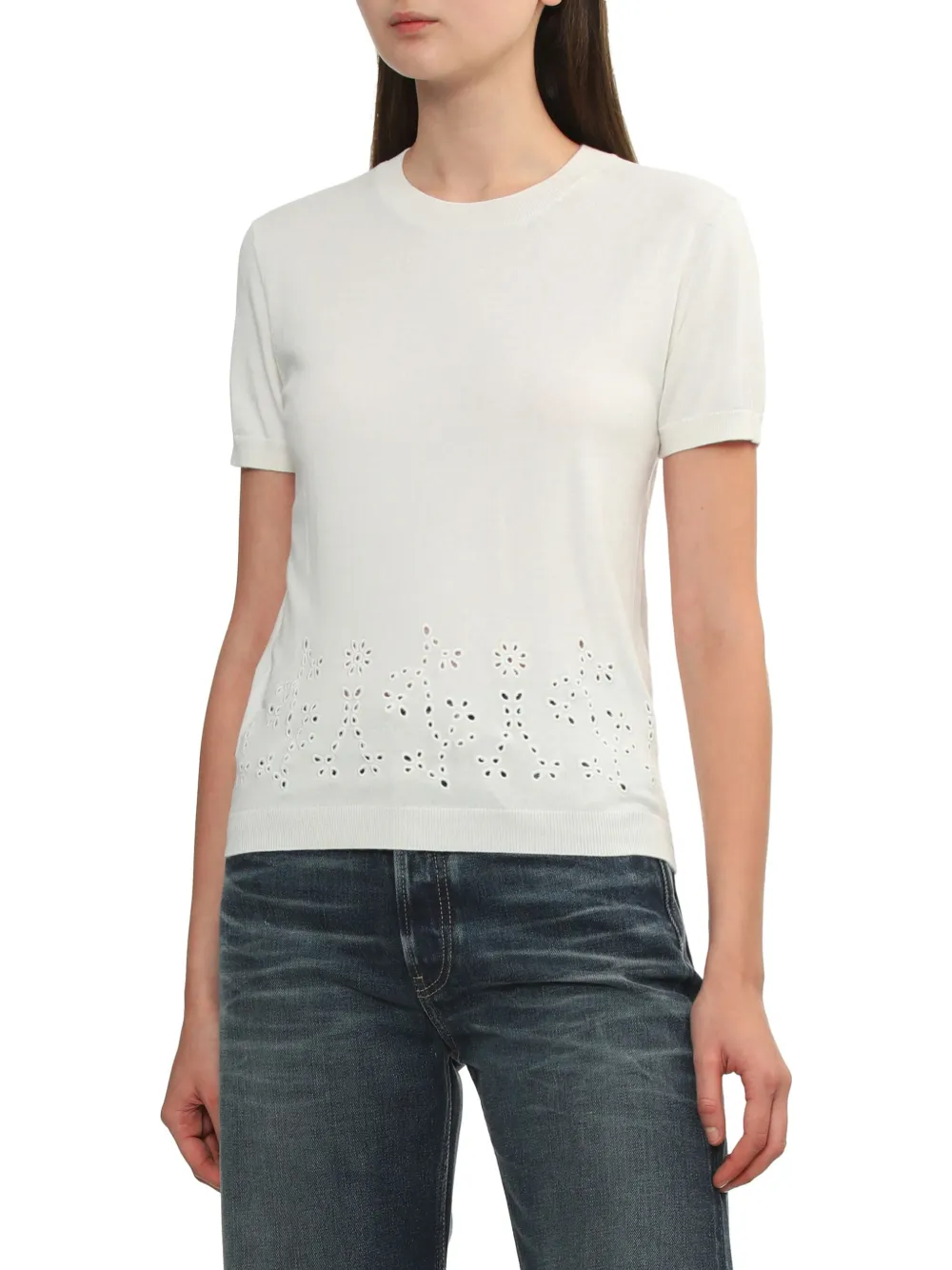 Apc Embroidered T-shirt In White