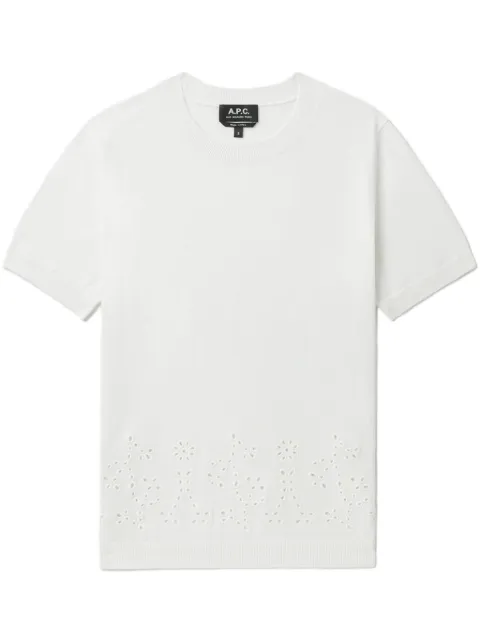 A.P.C. embroidered T-shirt