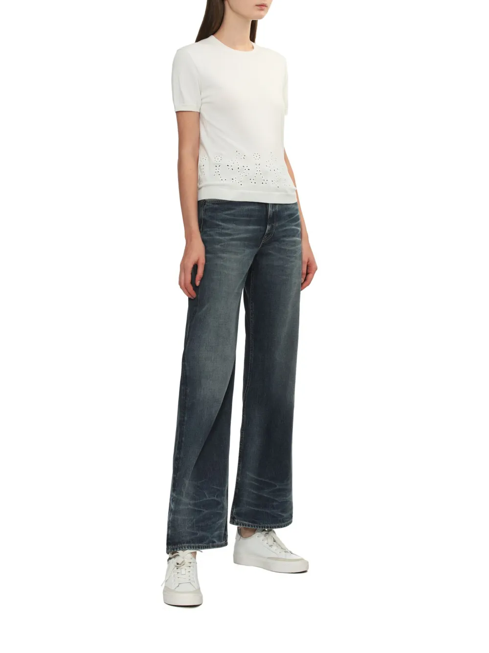 Apc Embroidered T-shirt In White