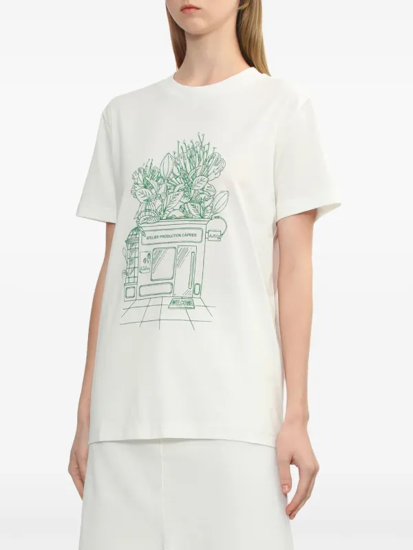 A.P.C.[アーペーセー] Magasin T-Shirt A.P.C. Magasin T-shirt | White | FARFETCH