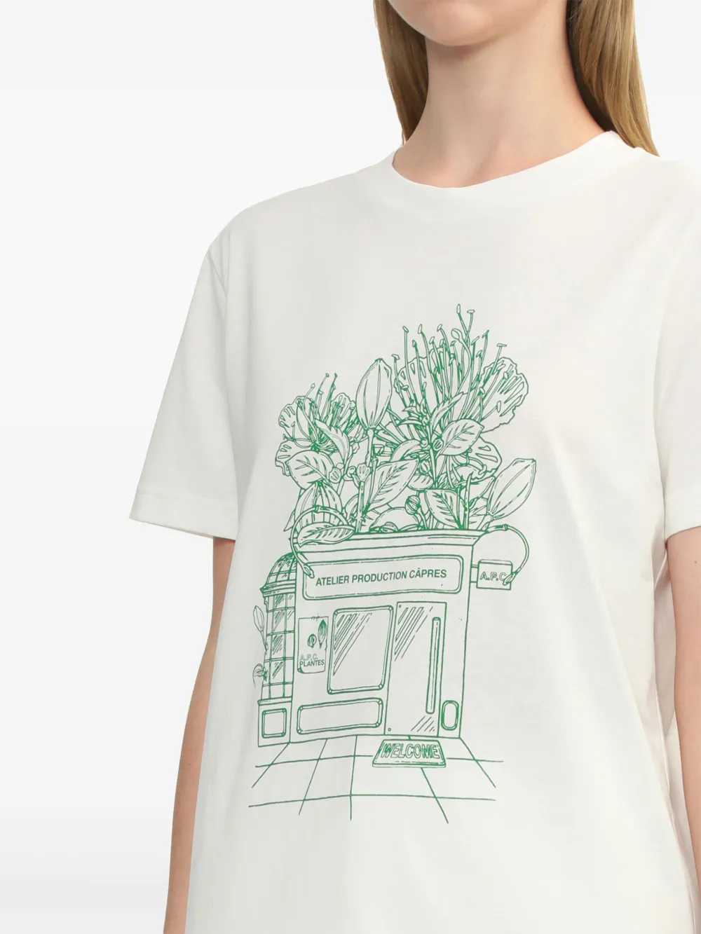 A.P.C. Magasin T-shirt Wit