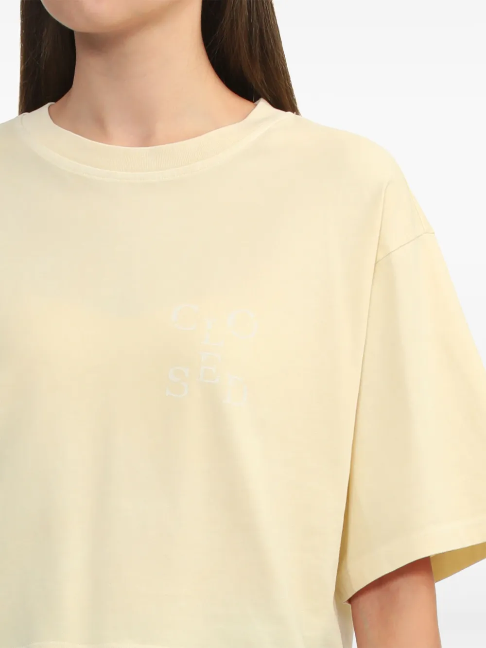 Closed Katoenen T-shirt Beige